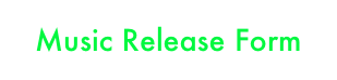 Music Release Form